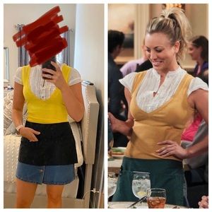 Costume - Yellow “vest” shirt
